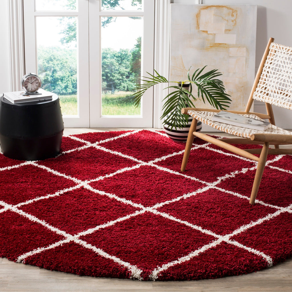 Tapis SAFAVIEH Hudson Shag Raili Diamond Treillis de 2 pouces d'épaisseur