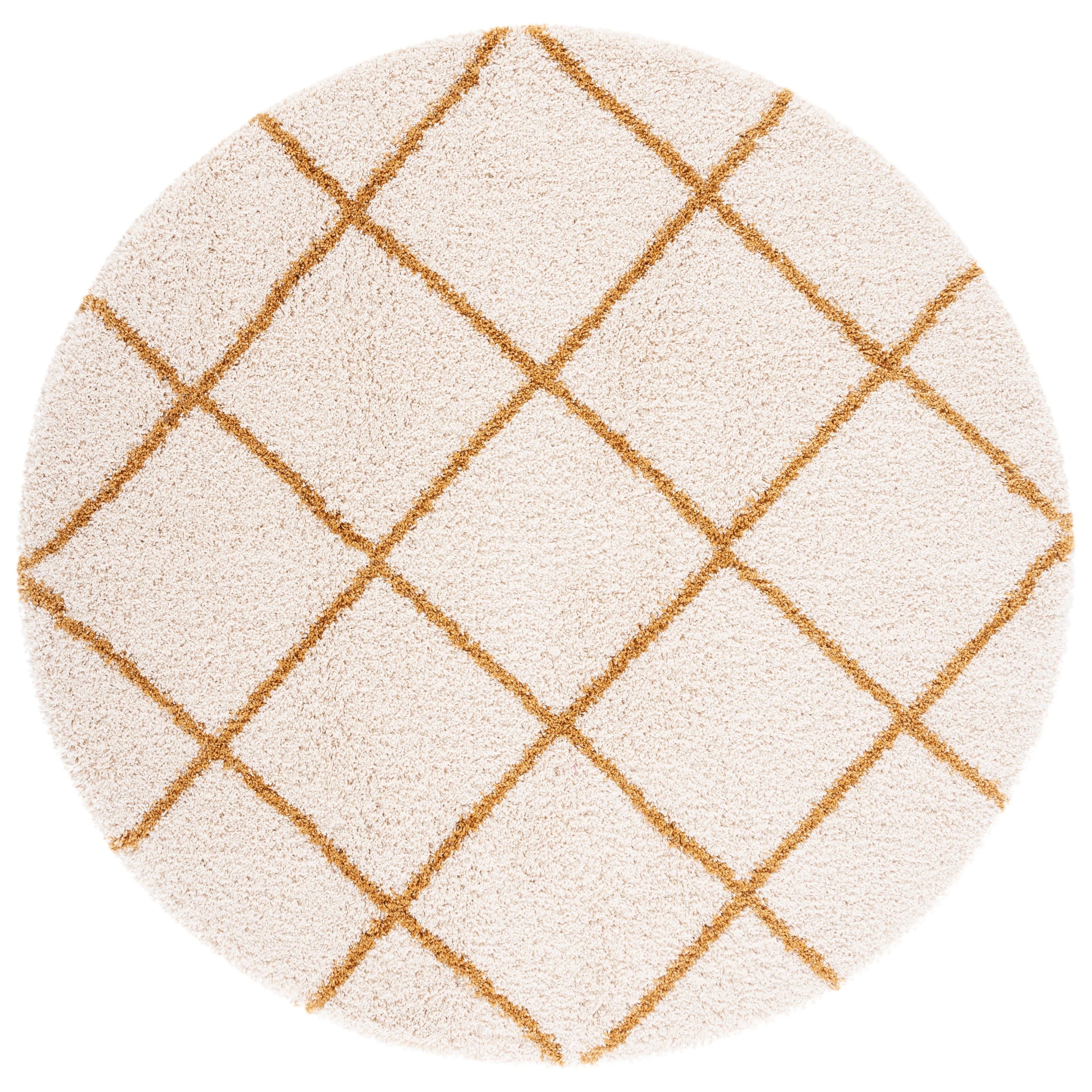 Tapis SAFAVIEH Hudson Shag Raili Diamond Treillis de 2 pouces d'épaisseur