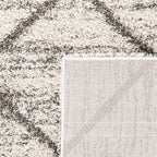 Tapis SAFAVIEH Hudson Shag Raili Diamond Treillis de 2 pouces d'épaisseur