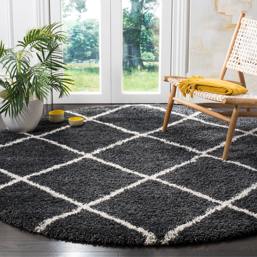 Tapis SAFAVIEH Hudson Shag Raili Diamond Treillis de 2 pouces d'épaisseur