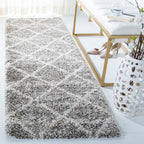 Tapis SAFAVIEH Hudson Shag Raili Diamond Treillis de 2 pouces d'épaisseur