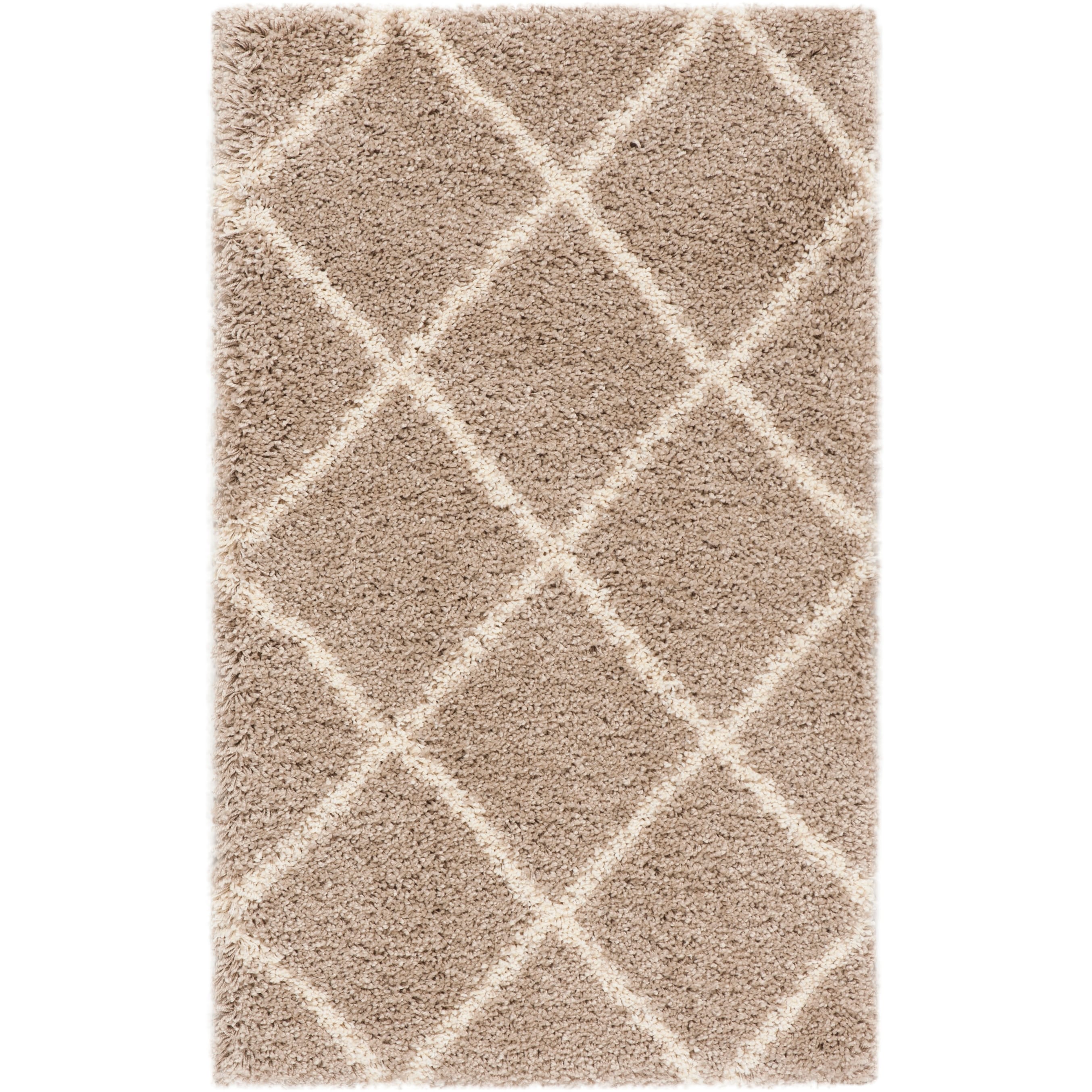 Tapis SAFAVIEH Hudson Shag Raili Diamond Treillis de 2 pouces d'épaisseur