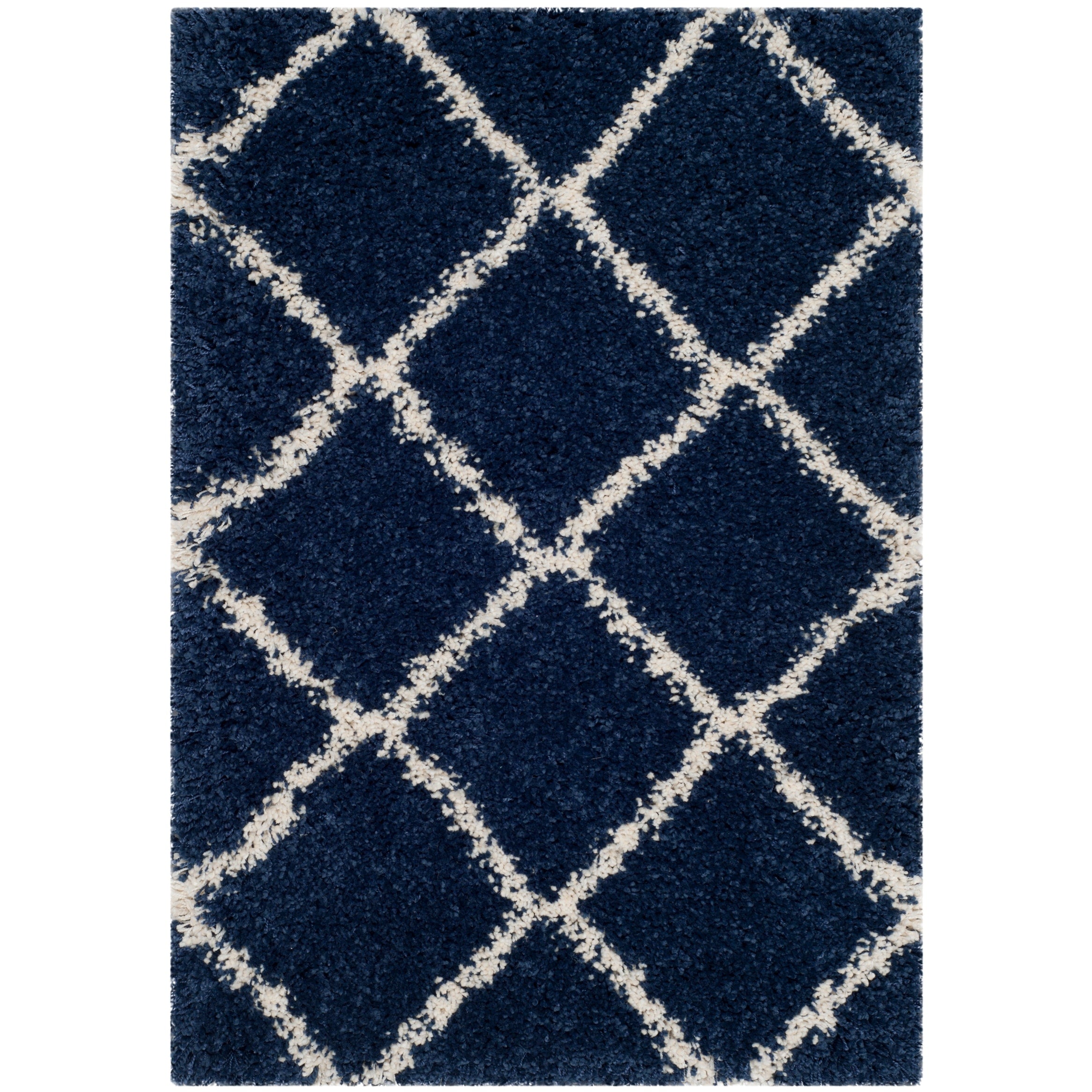 Tapis SAFAVIEH Hudson Shag Raili Diamond Treillis de 2 pouces d'épaisseur