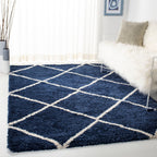 Tapis SAFAVIEH Hudson Shag Raili Diamond Treillis de 2 pouces d'épaisseur