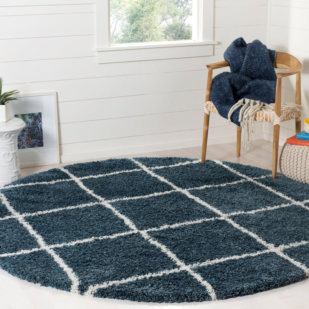 Tapis SAFAVIEH Hudson Shag Raili Diamond Treillis de 2 pouces d'épaisseur