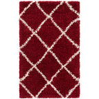 Tapis SAFAVIEH Hudson Shag Raili Diamond Treillis de 2 pouces d'épaisseur
