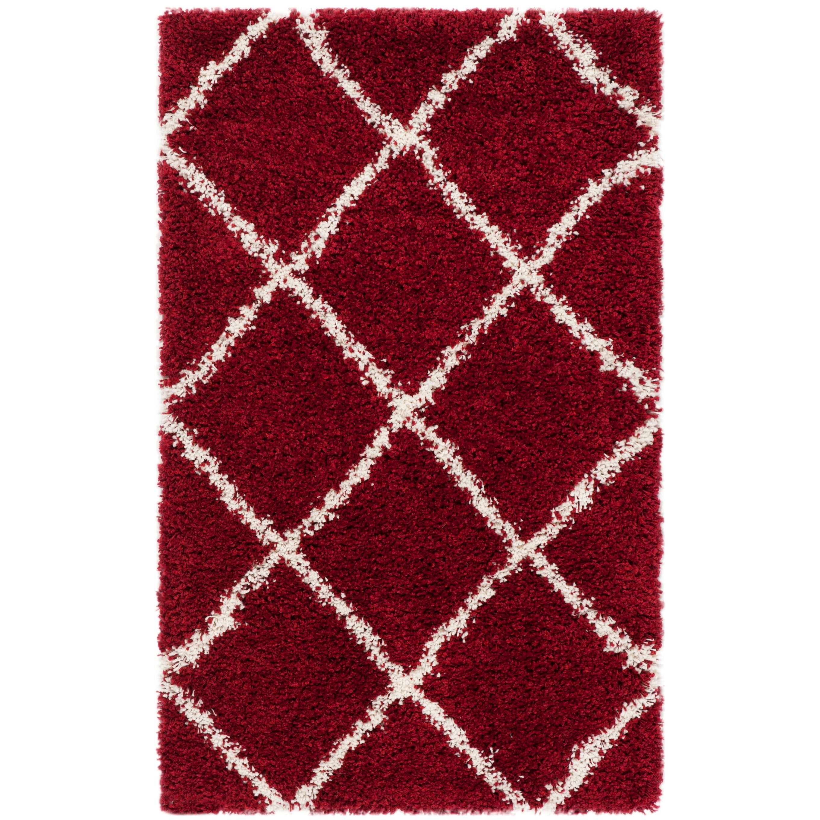 Tapis SAFAVIEH Hudson Shag Raili Diamond Treillis de 2 pouces d'épaisseur