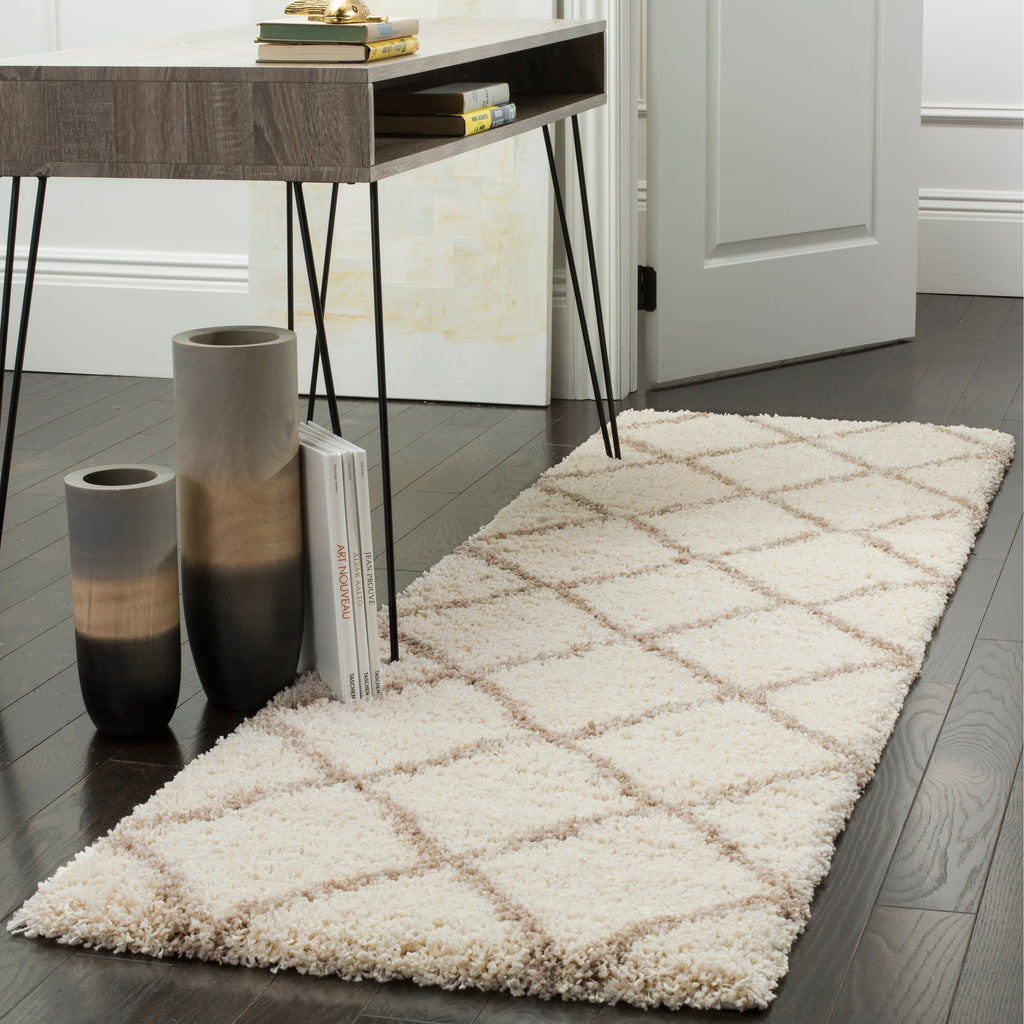 Tapis SAFAVIEH Hudson Shag Raili Diamond Treillis de 2 pouces d'épaisseur