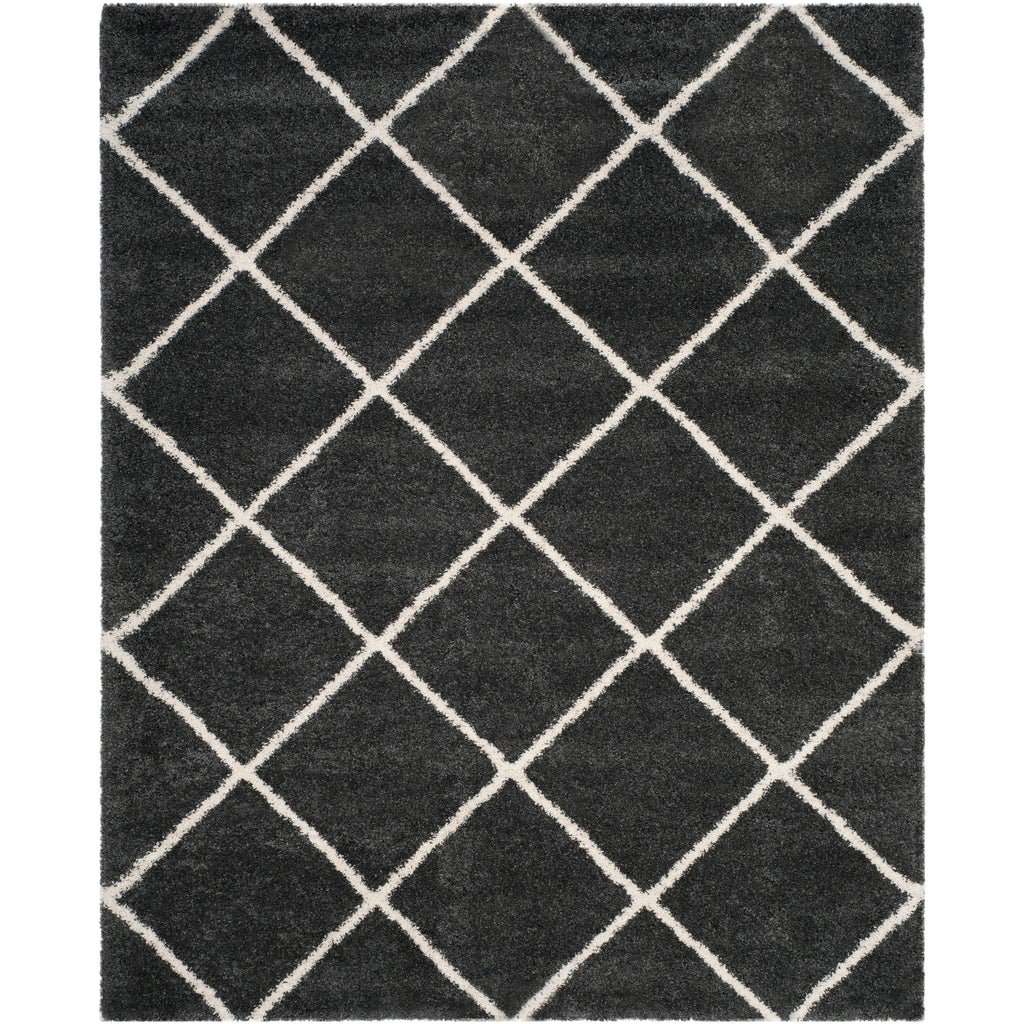 Tapis SAFAVIEH Hudson Shag Raili Diamond Treillis de 2 pouces d'épaisseur