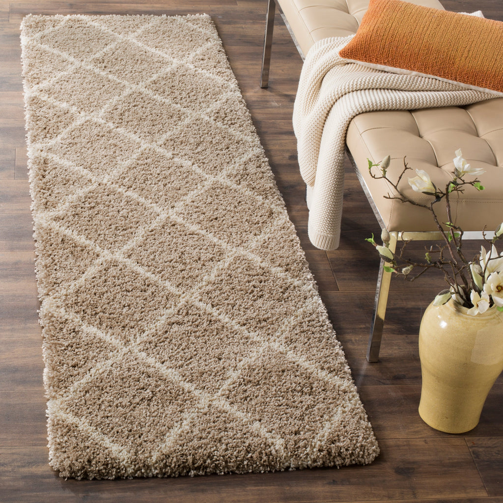 Tapis SAFAVIEH Hudson Shag Raili Diamond Treillis de 2 pouces d'épaisseur