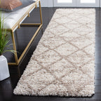 Tapis SAFAVIEH Hudson Shag Raili Diamond Treillis de 2 pouces d'épaisseur