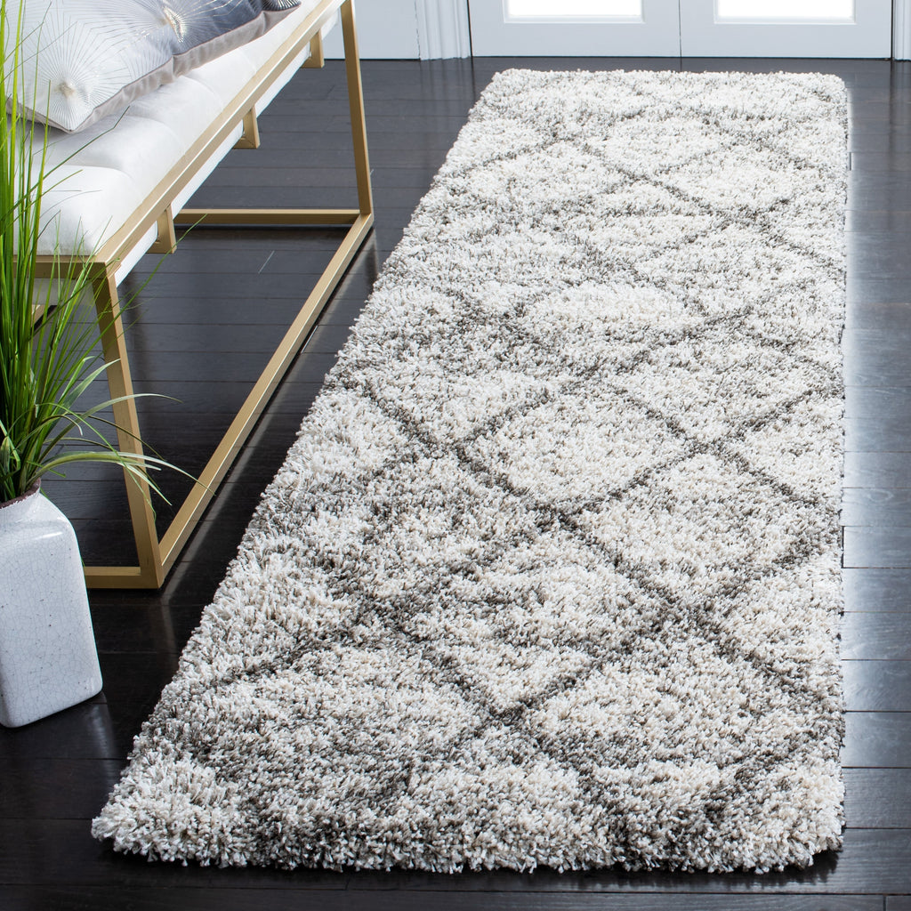 Tapis SAFAVIEH Hudson Shag Raili Diamond Treillis de 2 pouces d'épaisseur