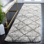 Tapis SAFAVIEH Hudson Shag Raili Diamond Treillis de 2 pouces d'épaisseur