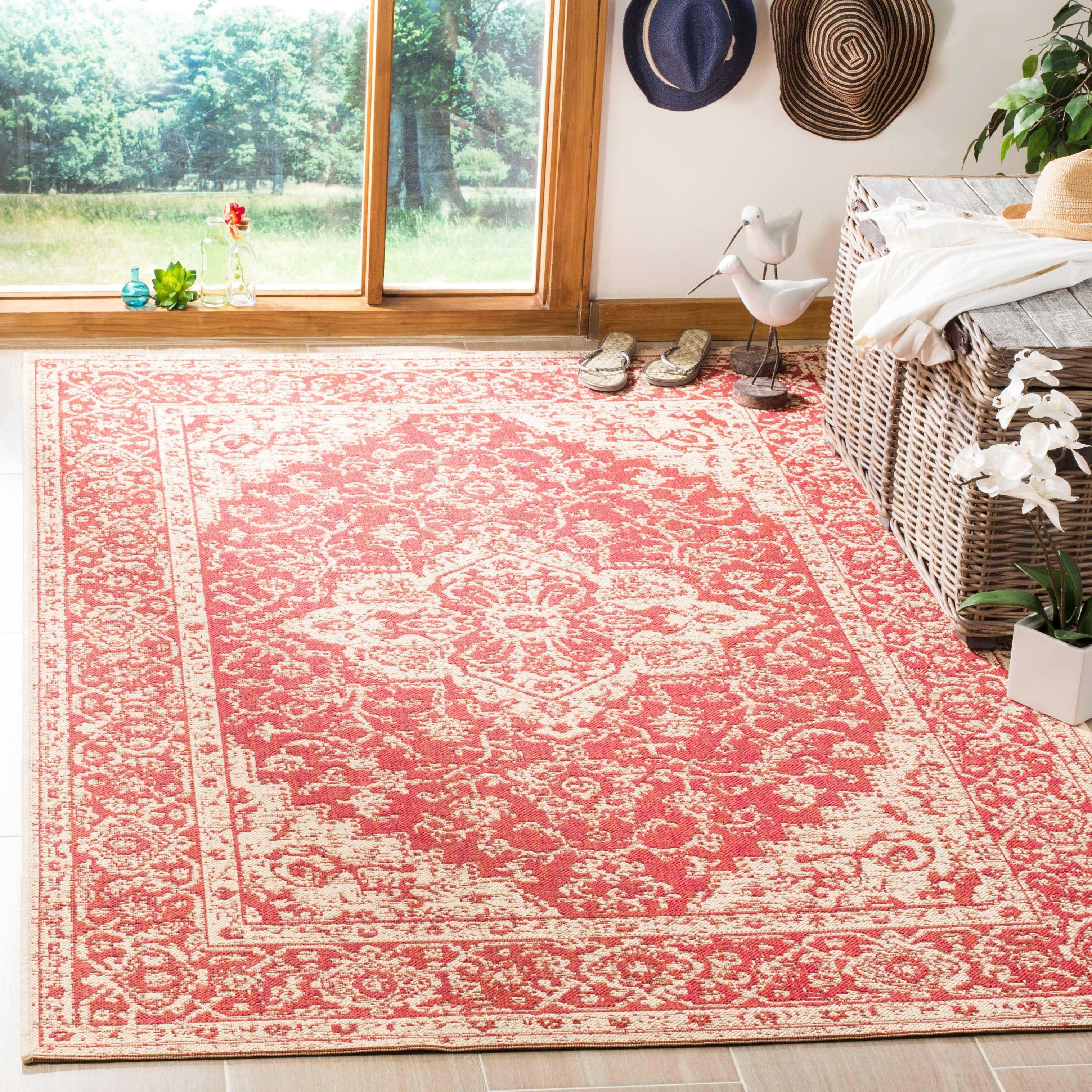 Tapis de jardin imperméable d'intérieur/extérieur SAFAVIEH Linden Louann