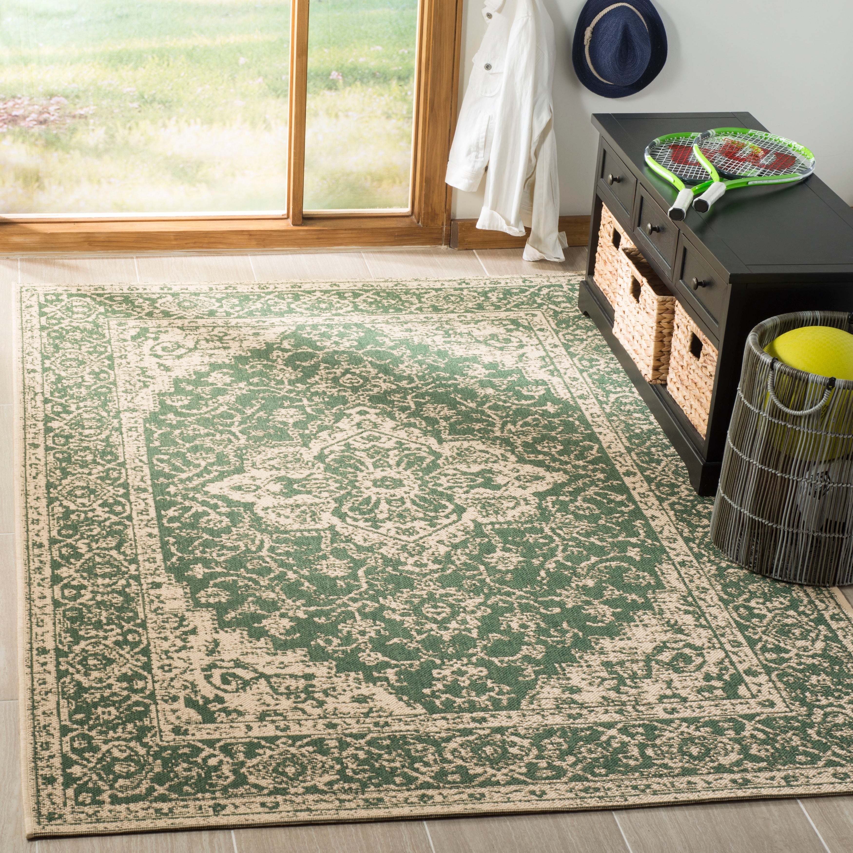 Tapis de jardin imperméable d'intérieur/extérieur SAFAVIEH Linden Louann
