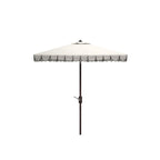 Parasol carré d'extérieur SAFAVIEH Naima Valance de 7,5 pieds