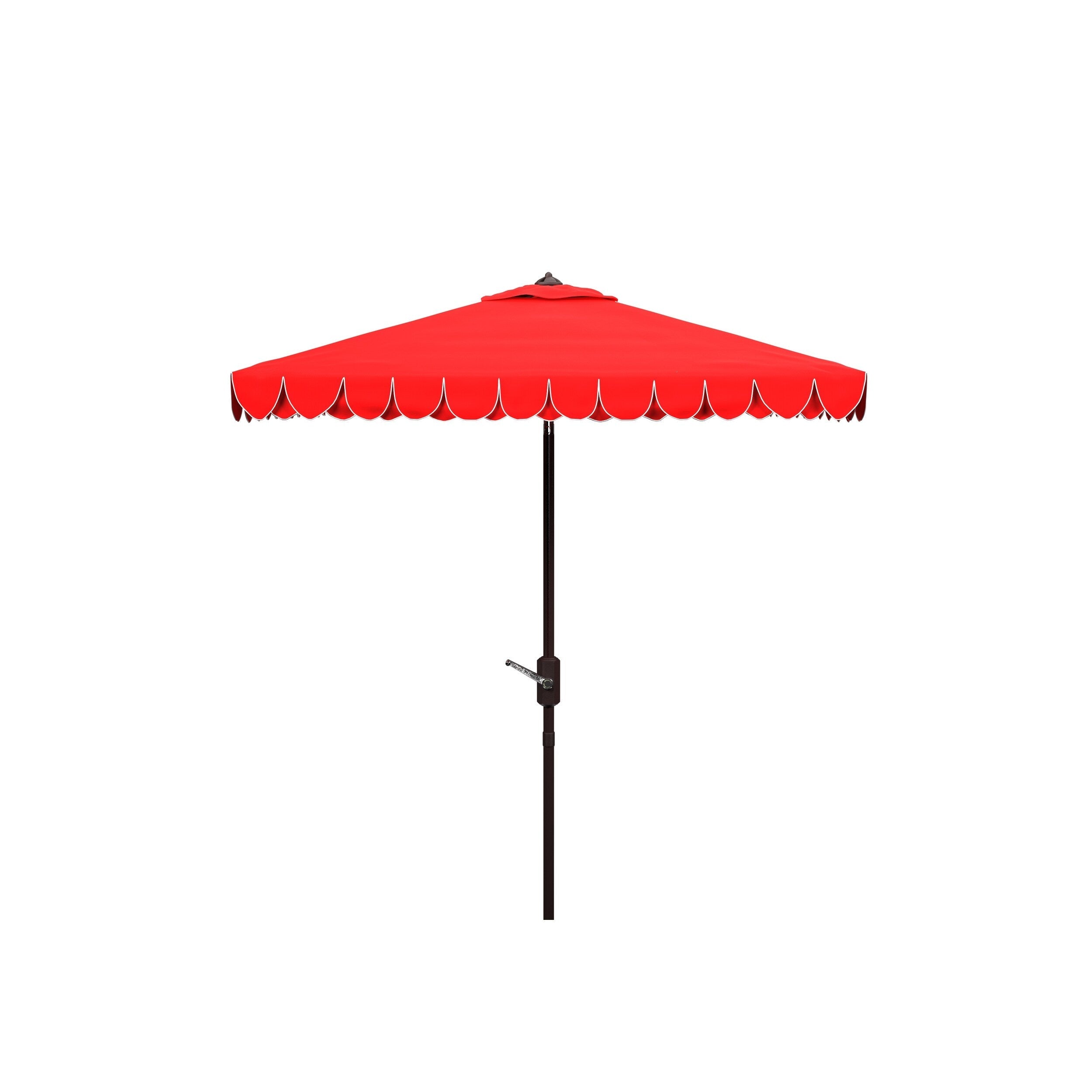 Parasol carré d'extérieur SAFAVIEH Naima Valance de 7,5 pieds