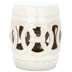 Tabouret de jardin décoratif en céramique bleu-vert SAFAVIEH Paradise Sarlota à double pièce