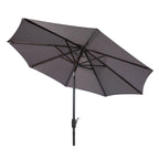 Parasol de patio inclinable et à manivelle en aluminium SAFAVIEH Rieta de 9 pieds, base non incluse