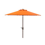 Parasol de patio inclinable et à manivelle en aluminium SAFAVIEH Rieta de 9 pieds, base non incluse