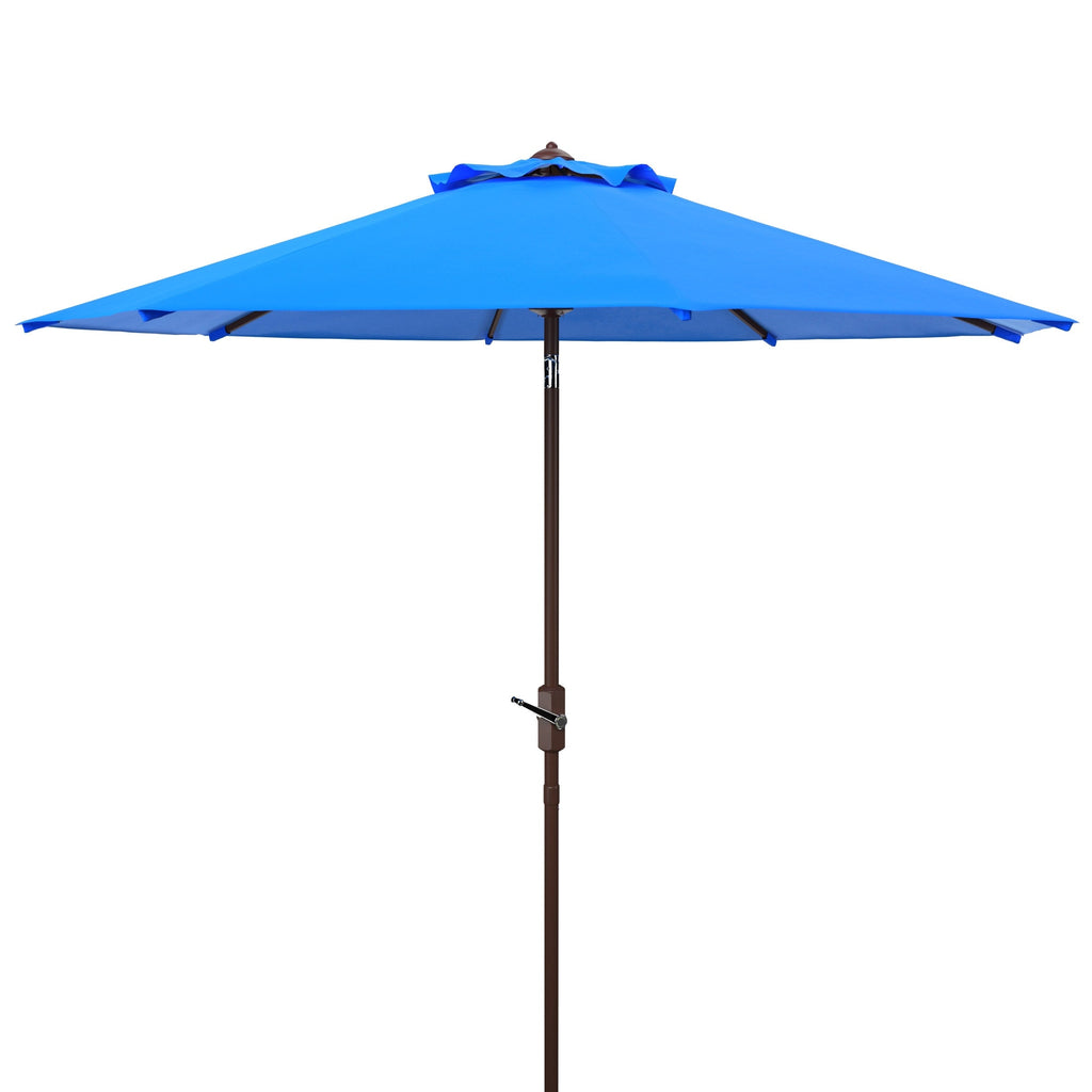 Parasol de patio inclinable et à manivelle en aluminium SAFAVIEH Rieta de 9 pieds, base non incluse