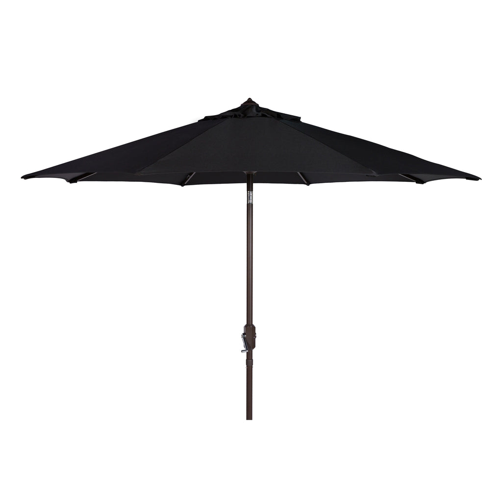 Parasol de patio inclinable et à manivelle en aluminium SAFAVIEH Rieta de 9 pieds, base non incluse
