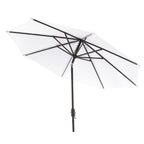 Parasol de patio inclinable et à manivelle en aluminium SAFAVIEH Rieta de 9 pieds, base non incluse