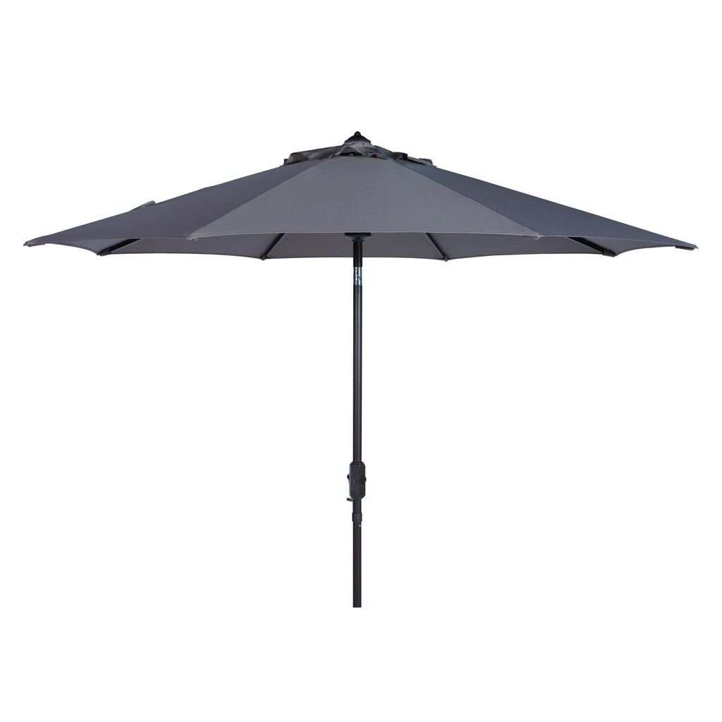 Parasol de patio inclinable et à manivelle en aluminium SAFAVIEH Rieta de 9 pieds, base non incluse