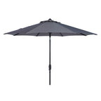 Parasol de patio inclinable et à manivelle en aluminium SAFAVIEH Rieta de 9 pieds, base non incluse