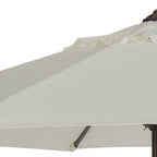 Parasol de patio inclinable et à manivelle en aluminium SAFAVIEH Rieta de 9 pieds, base non incluse