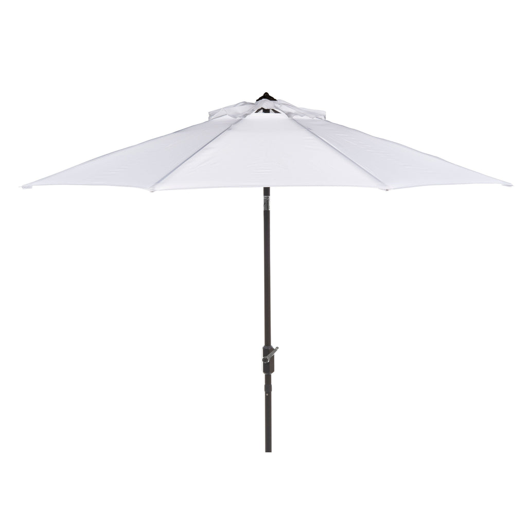 Parasol de patio inclinable et à manivelle en aluminium SAFAVIEH Rieta de 9 pieds, base non incluse