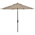 Parasol de patio inclinable et à manivelle en aluminium SAFAVIEH Rieta de 9 pieds, base non incluse