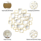 Sagebrook Home - Sculpture murale moderne et glamour en miroir