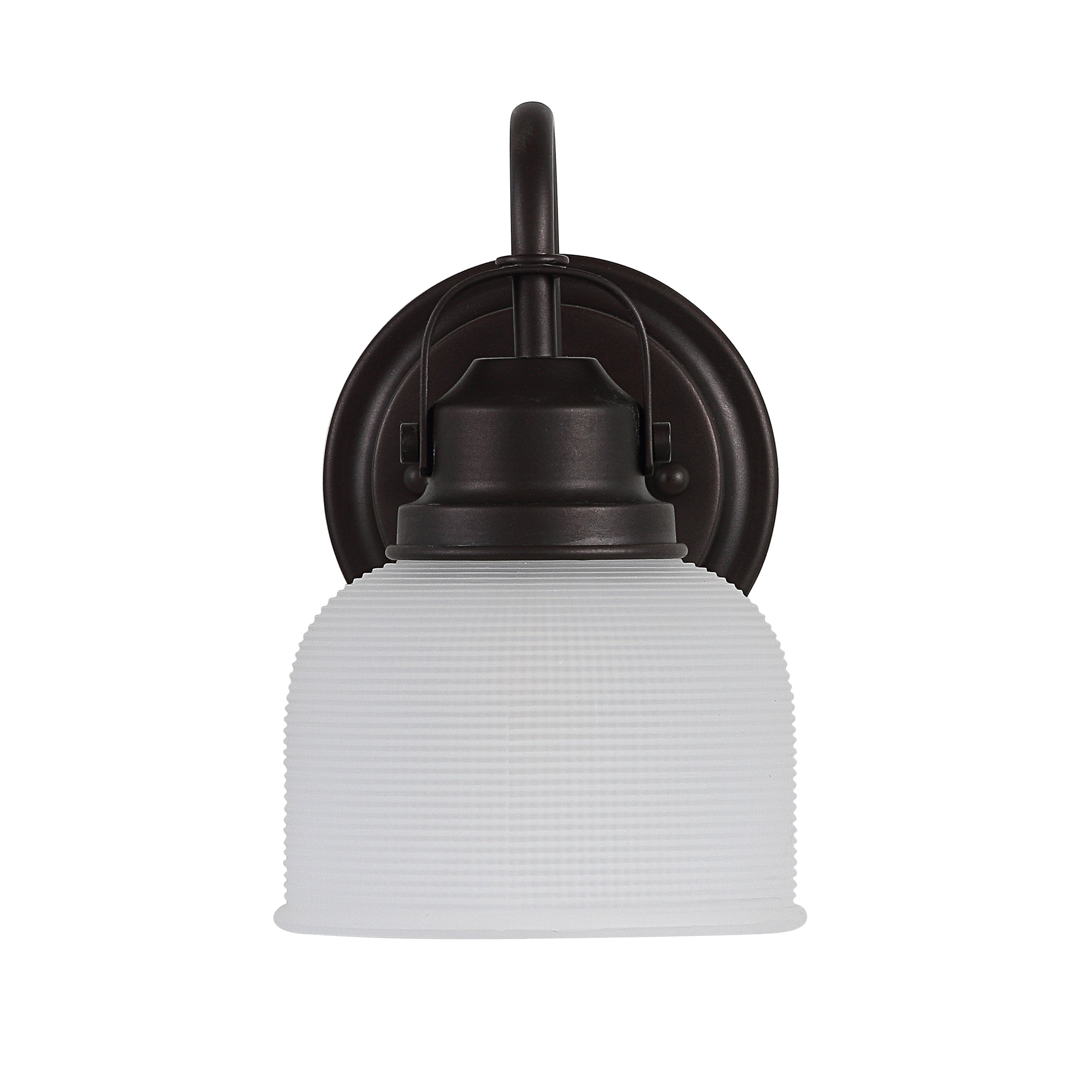 Applique de vanité à LED Shirley en métal/verre, par JONATHAN Y