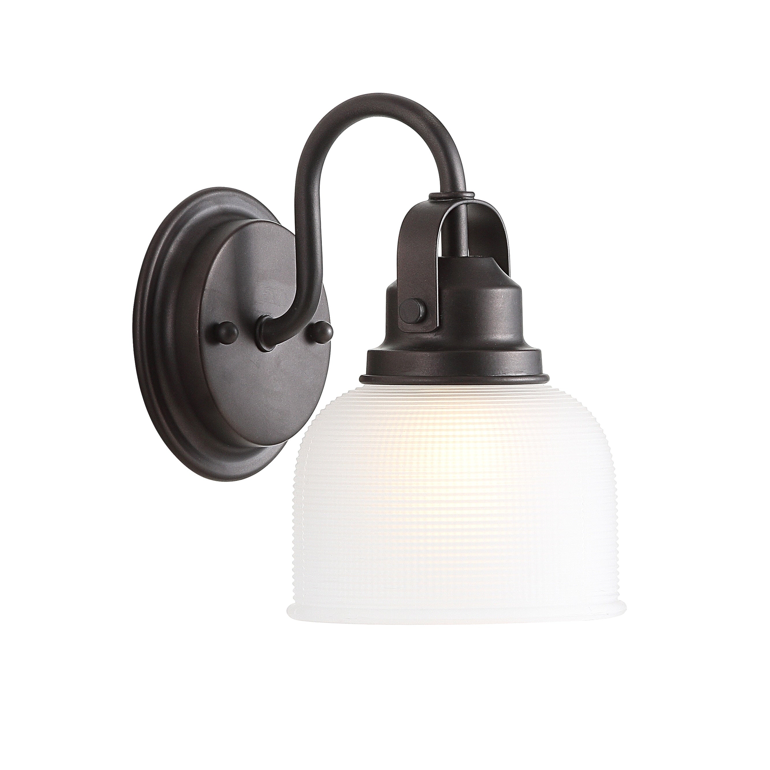 Applique de vanité à LED Shirley en métal/verre, par JONATHAN Y