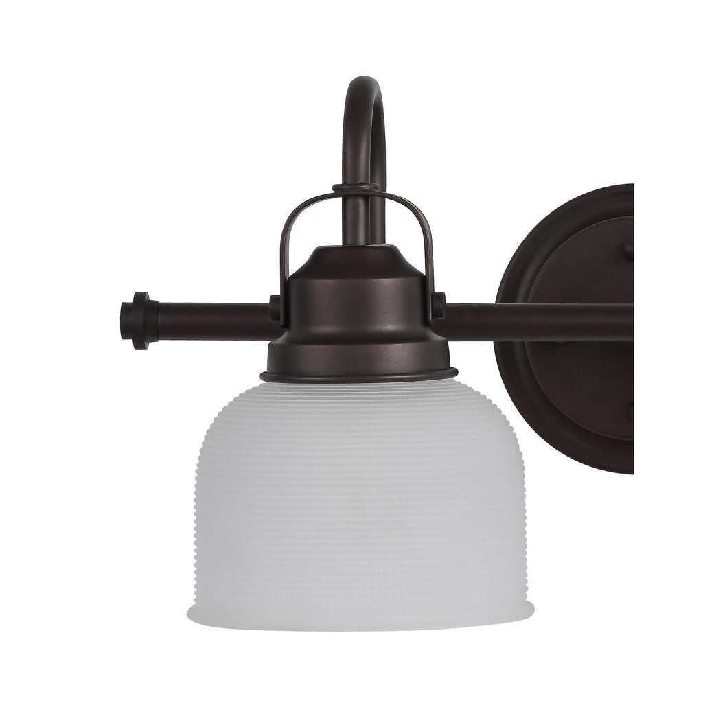 Applique de vanité à LED Shirley en métal/verre, par JONATHAN Y