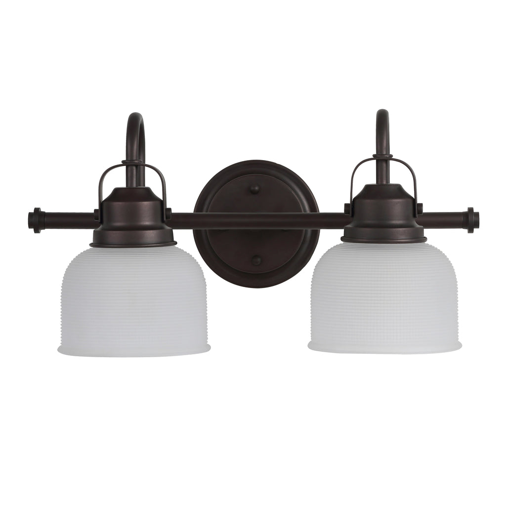 Applique de vanité à LED Shirley en métal/verre, par JONATHAN Y