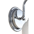 Applique de vanité à LED Shirley en métal/verre, par JONATHAN Y