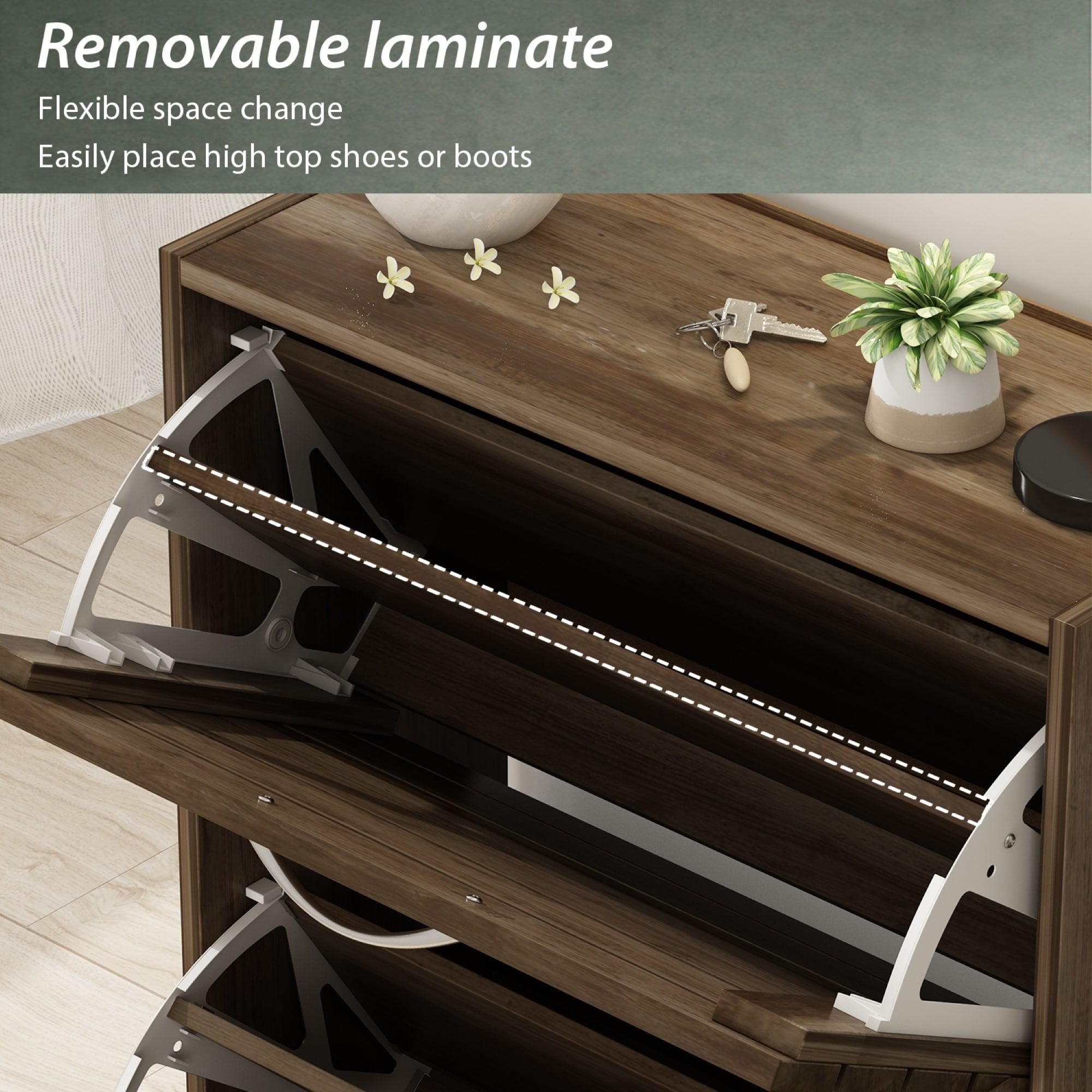 Meuble de rangement à chaussures Meuble de rangement à chaussures moderne pour couloir d'entrée