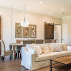 Pendentif suspendu en verre et cristal à facettes en forme d'orchidée argentée Wallock, à brancher ou à câblé