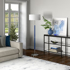 Lampadaire Simone à 2 lumières avec abat-jour en tissu