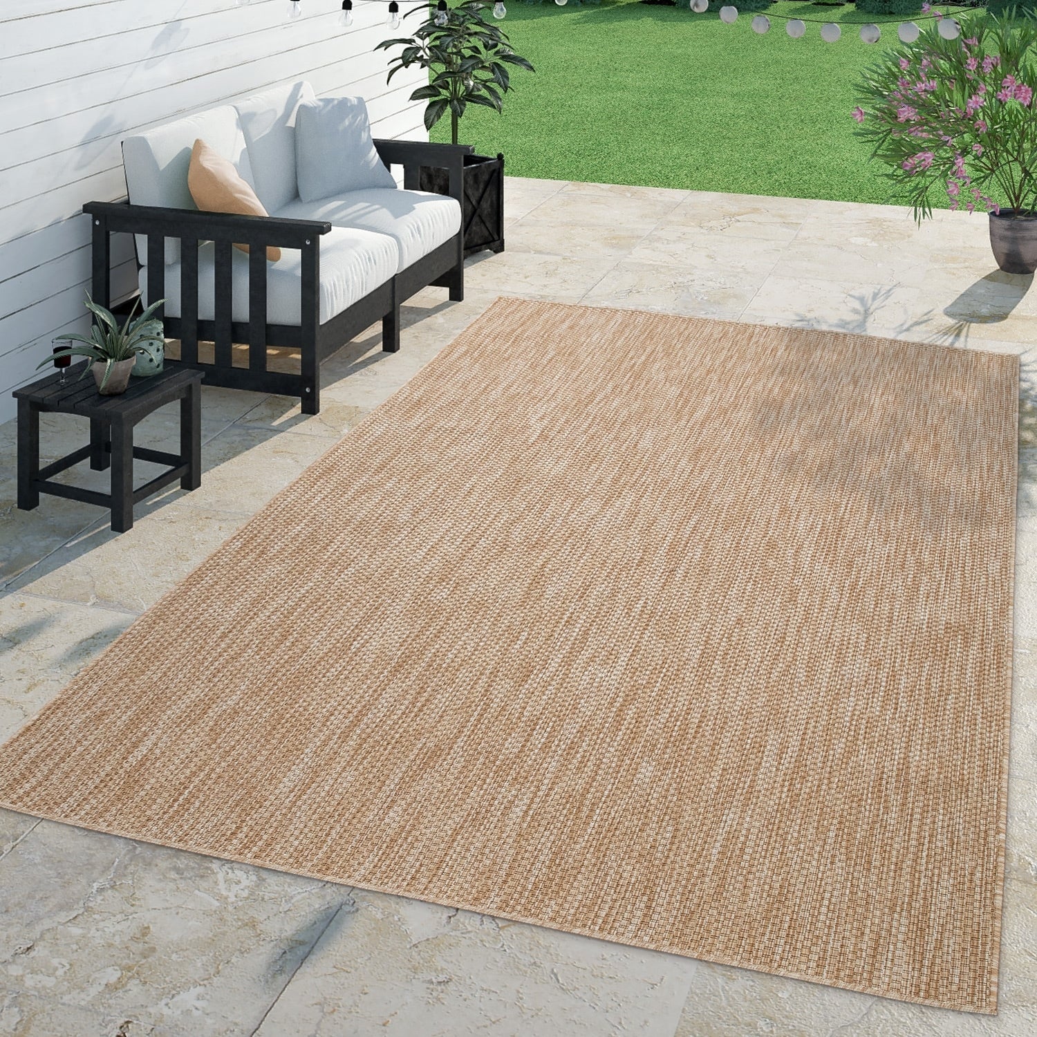 Tapis d'extérieur imperméable et varié pour patio