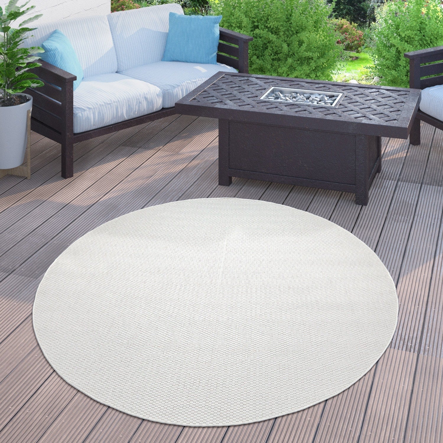 Tapis d'extérieur imperméable et varié pour patio