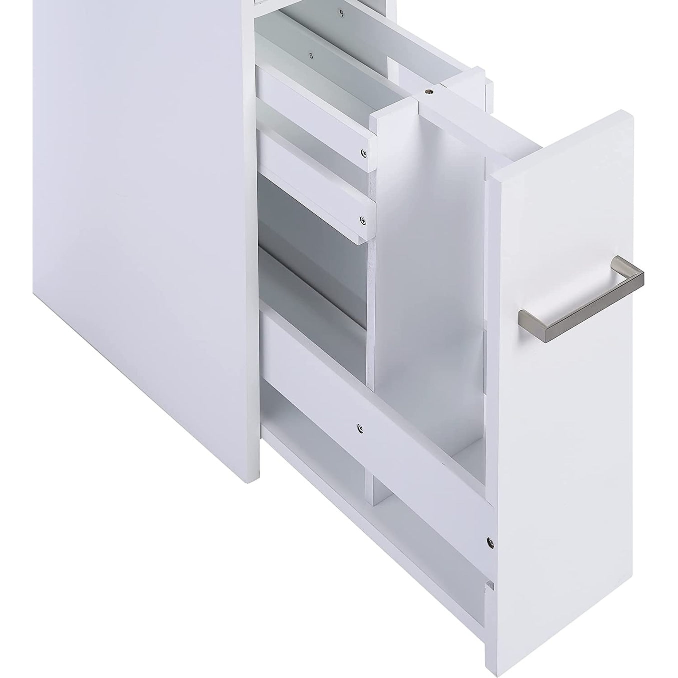 Meuble de rangement de salle de bain Spirich Home Slim, porte-papier toilette autoportant, meuble de salle de bain avec tiroir coulissant