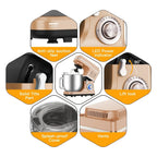 Batteur sur socle - Capacité de 7,5 pintes, 10 vitesses, moteur de 660 W