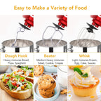 Batteur sur socle - Capacité de 7,5 pintes, 10 vitesses, moteur de 660 W