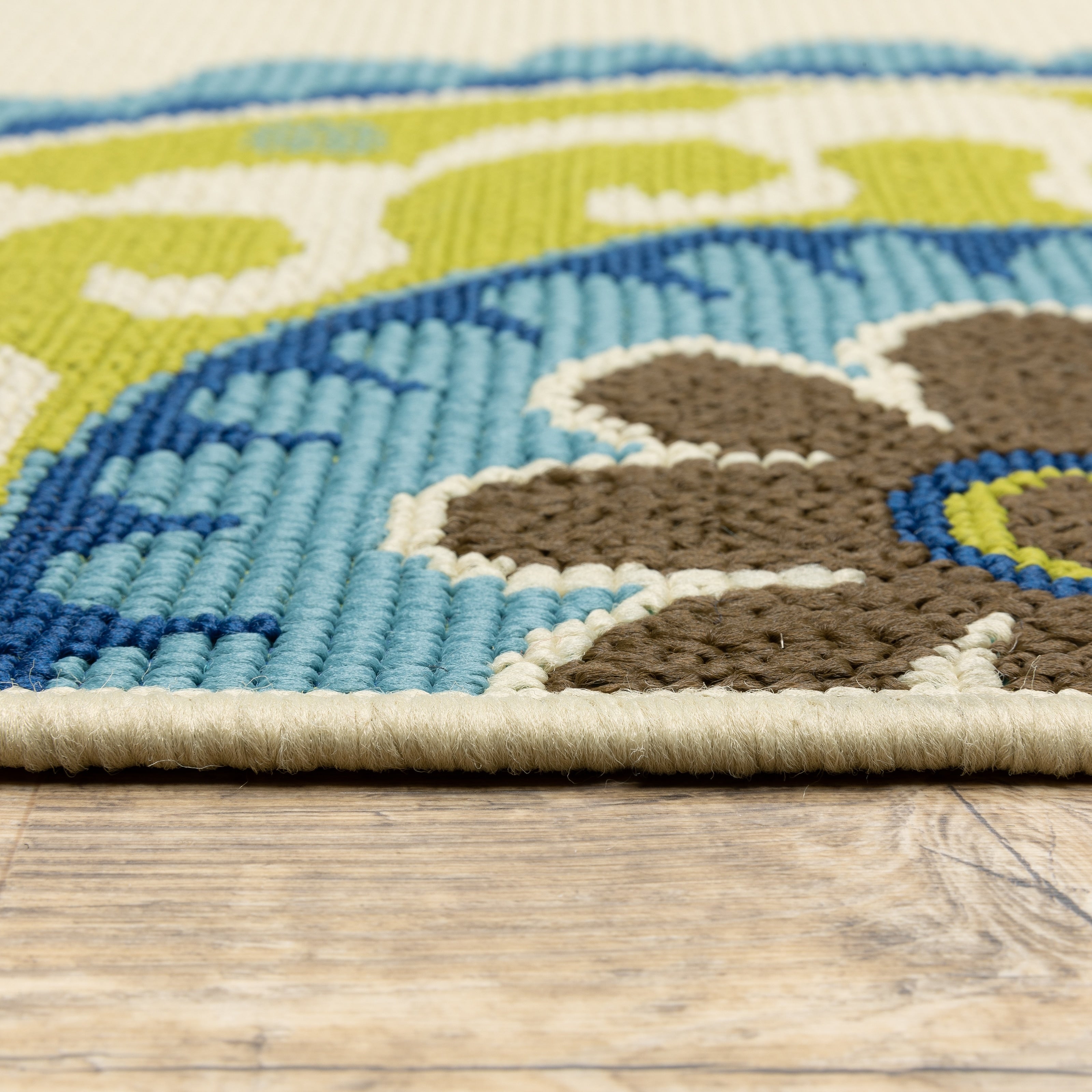 Tapis d'intérieur/extérieur à médaillons floraux Vista Home Catalina--