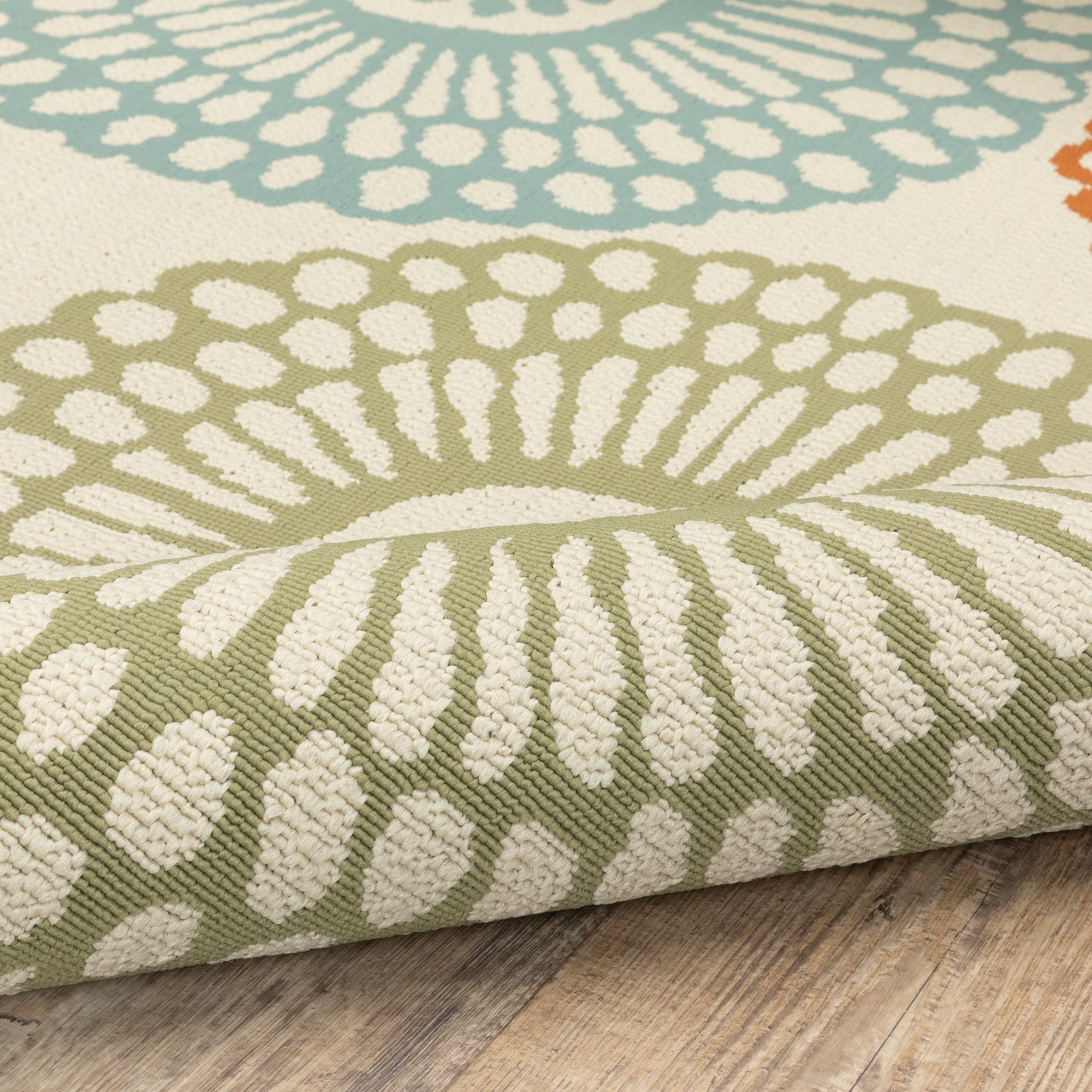 Tapis d'intérieur et d'extérieur multicolore Vista Home Malta Medallions