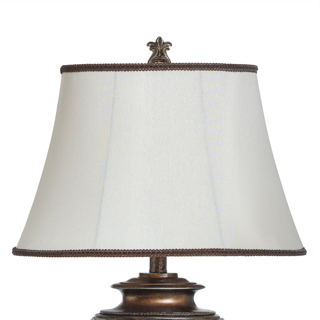 Lampe de table StyleCraft Magonia - Crème, blanc cassé avec finition dorée antique
