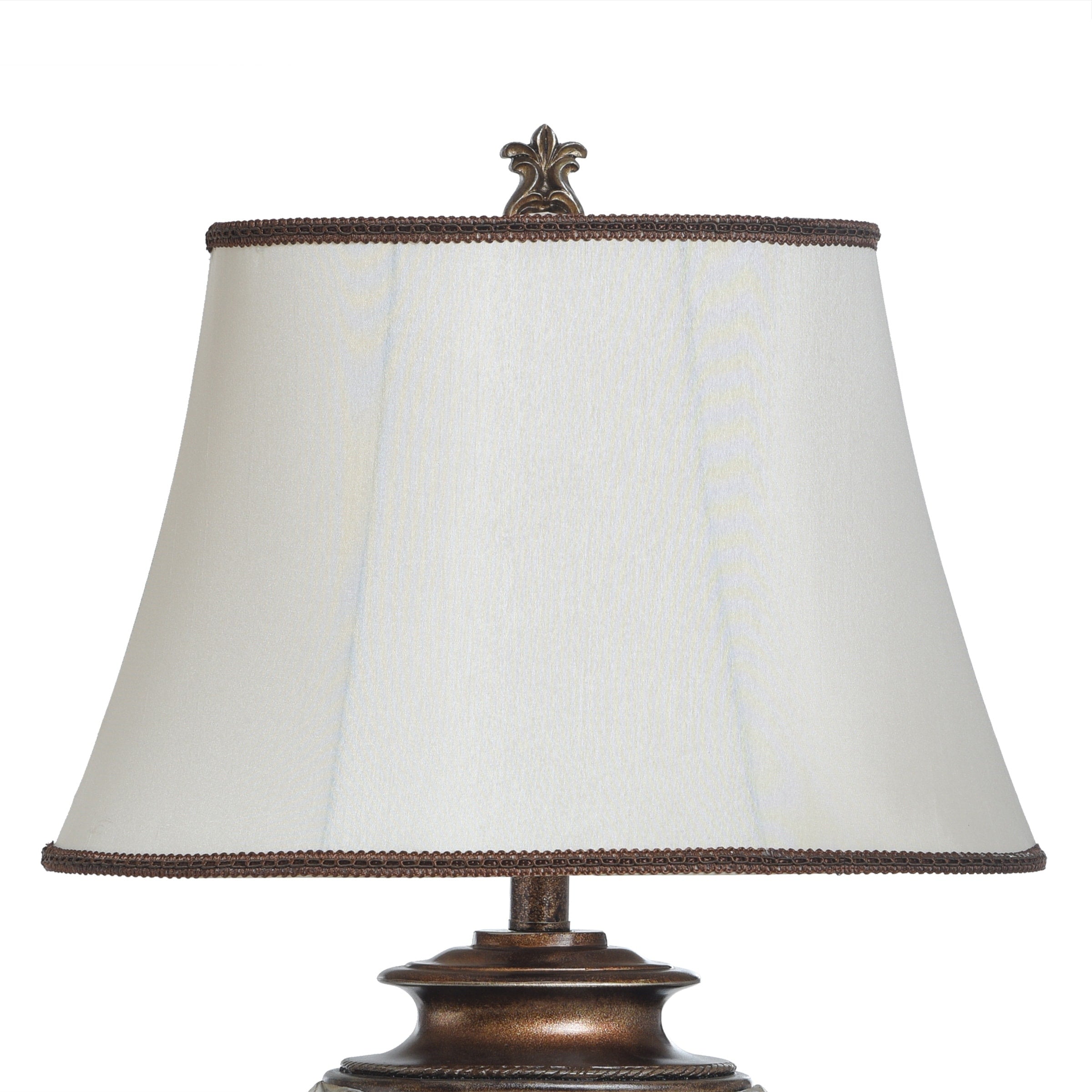 Lampe de table StyleCraft Magonia - Crème, blanc cassé avec finition dorée antique